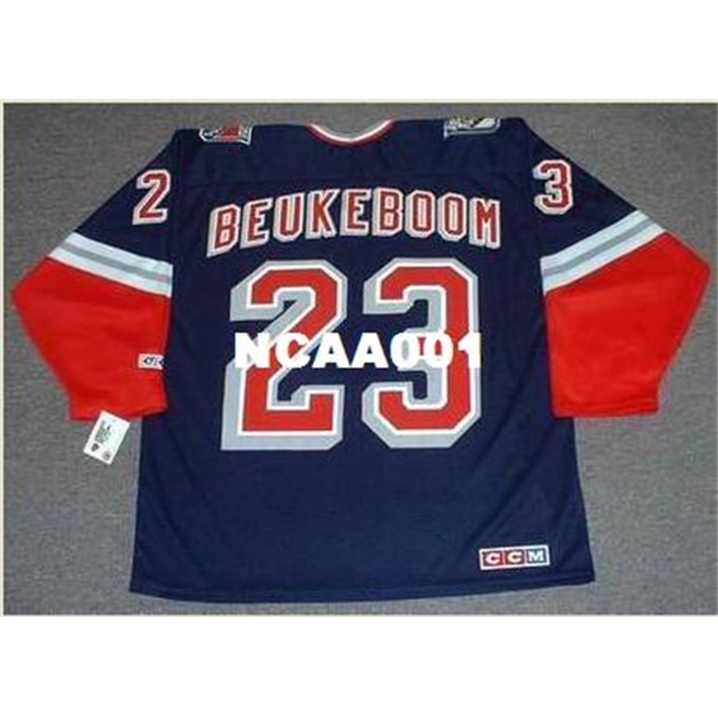 001s #23 JEFF BEUKEBOOM New York Rangers 1998 CCM Alternate Home Hockey Jersey or custom any name or number retro Jersey, Black
001s #23 JEFF BEUKEBOOM New York Rangers 1998 CCM Alternate Home Hockey Jersey or custom any name or number retro Jersey, Black