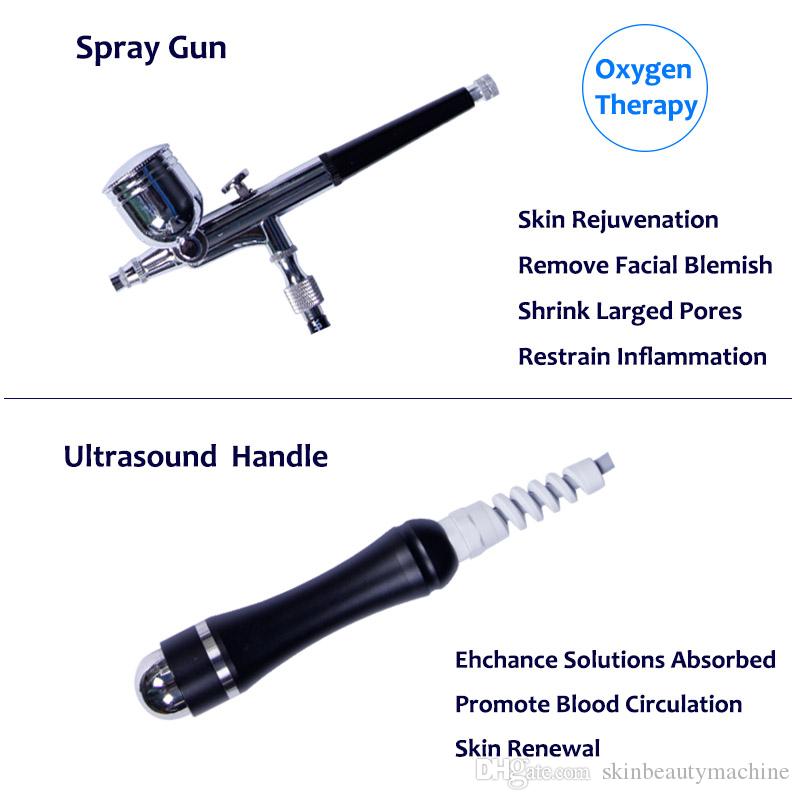 8 IN 1 machine hydra facial dermabrasion face clean equipment RF Bio-lifting Spa Facial Machine 7 Different color light
