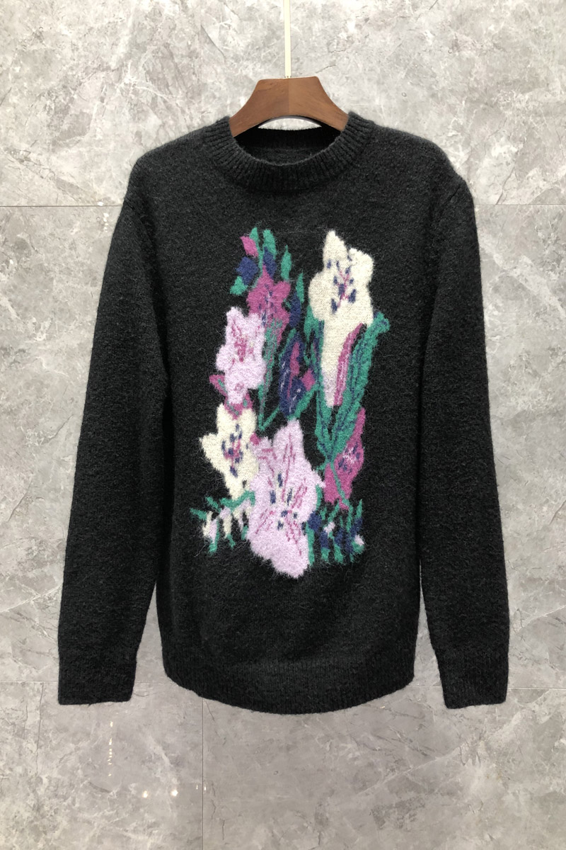 Style temperament printed sweater women' autumn new medium and long wool clothes, Black
Style temperament printed sweater women' autumn new medium and long wool clothes, Black