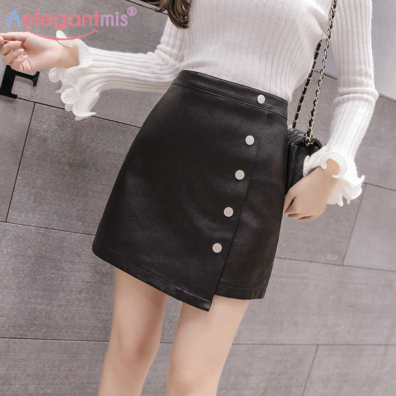 Aelegantmis Summer Elegant Black High Waist Plus Size Pu Leather Skirt Fashion Women Mini Ladies Slim A-line Short s 210607
Aelegantmis Summer Elegant Black High Waist Plus Size Pu Leather Skirt Fashion Women Mini Ladies Slim A-line Short s 210607