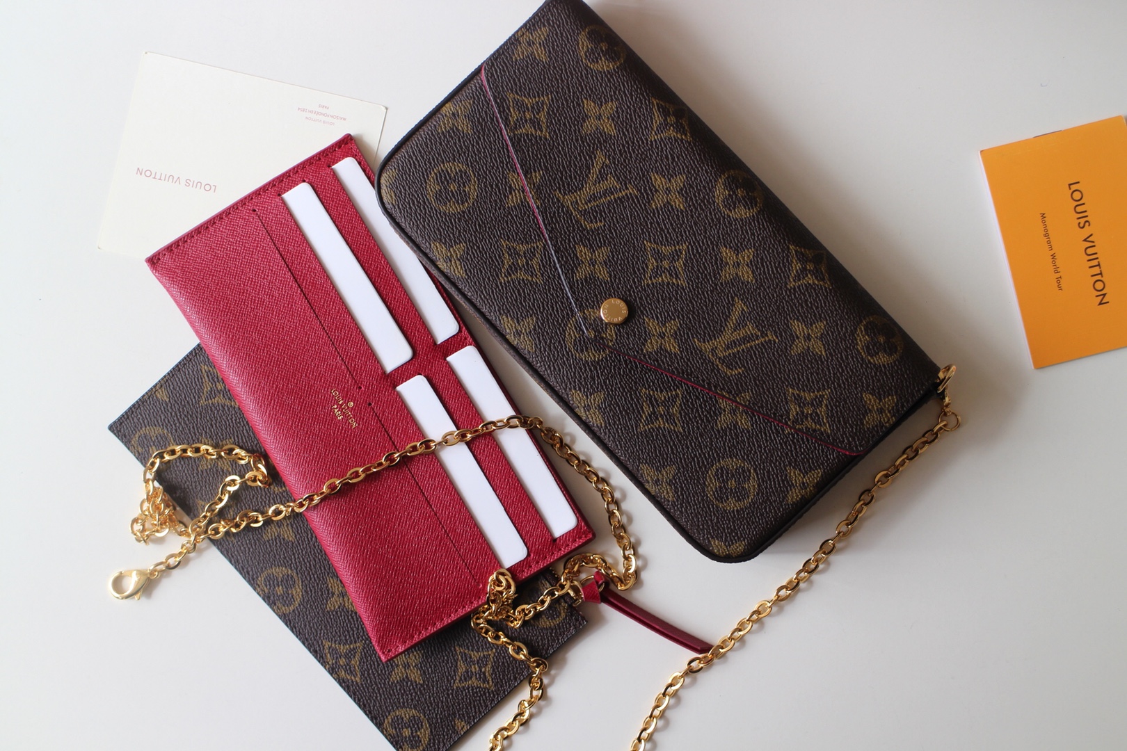 55 LVLOUISVITTON BAGVUTTON 3 PCS set MULTI POCHETTE Bag Designer Handbags Women Chain Shoulder Bags Evening Messenger Handbag Purse Tote M61276, 01
55 LVLOUISVITTON BAGVUTTON 3 PCS set MULTI POCHETTE Bag Designer Handbags Women Chain Shoulder Bags Evening Messenger Handbag Purse Tote M61276, 01