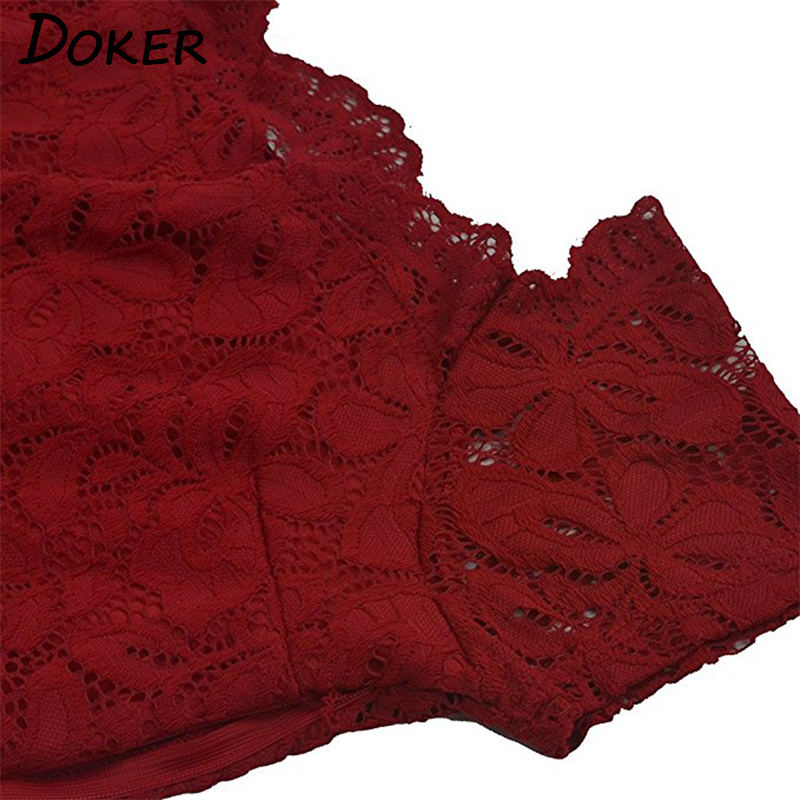 Elegant Red Lace Dress Women Patchwork Slash Neck Short Sleeve Sashes Tunic Dress Summer Ladies Sexy Evening Party Dresses 210309