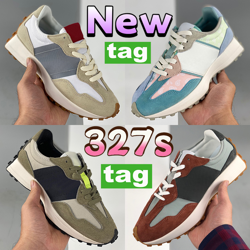 Newest white navy 327s men running shoes Aluminum black blue red blue grey silver orange light beige Nightwatch Green women trainers sports sneakers Size 36-45, Bubble wrap packaging
Newest white navy 327s men running shoes Aluminum black blue red blue grey silver orange light beige Nightwatch Green women trainers sports sneakers Size 36-45, Bubble wrap packaging