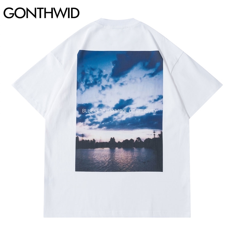 T-Shirt Streetwear City Landscape Print Tshirts Hip Hop Summer Harajuku Fashion Casual Cotton Loose Short Sleeve Tops 210602, White 
T-Shirt Streetwear City Landscape Print Tshirts Hip Hop Summer Harajuku Fashion Casual Cotton Loose Short Sleeve Tops 210602, White