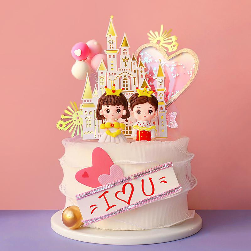 Other Festive & Party Supplies Platinum Castle Ferris Wheel Cartoon Princess Prince Happy Birthday Cake Topper For Kid's Baking Decoration
Other Festive & Party Supplies Platinum Castle Ferris Wheel Cartoon Princess Prince Happy Birthday Cake Topper For Kid's Baking Decoration