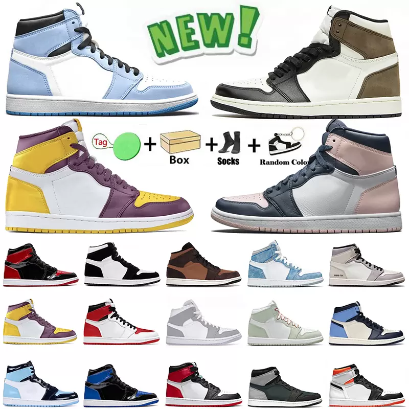 1s University Blue UNC Mens Womens Basketball Shoes Jumpman 1 High OG Dark Mocha Pollen Obsidian Bordeaux Trainers Hyper Patent Royal Sports Sneakers With Box Size 13, 1s mid (2)
1s University Blue UNC Mens Womens Basketball Shoes Jumpman 1 High OG Dark Mocha Pollen Obsidian Bordeaux Trainers Hyper Patent Royal Sports Sneakers With Box Size 13, 1s mid (2)