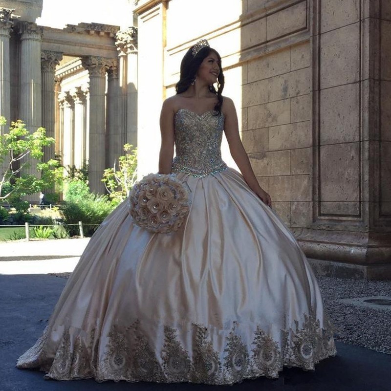 2021 New Luxury Champagne Lace Sweet 16 Quinceanera Es Ball Gown Crystals Satin Masquerade Vestidos 15 Anos Prom Gowns 5m56, Green
2021 New Luxury Champagne Lace Sweet 16 Quinceanera Es Ball Gown Crystals Satin Masquerade Vestidos 15 Anos Prom Gowns 5m56, Green