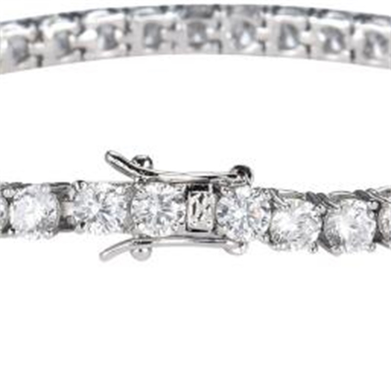 hip hop tennis diamonds chain bracelets for men fashion luxury copper zircons bracelet 7 inches 8 inches golden silver chains jewe