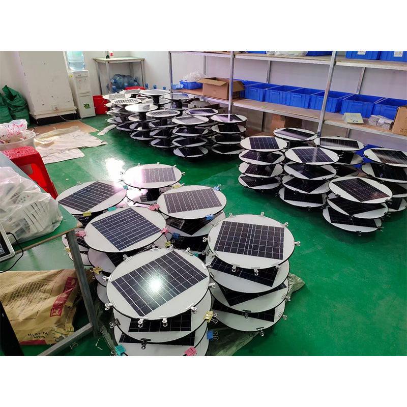 Solar UFO Lamp 150W 250W 300W 500W 1000W 3 5 heads Round IP65 Waterproof Integrated Street Light