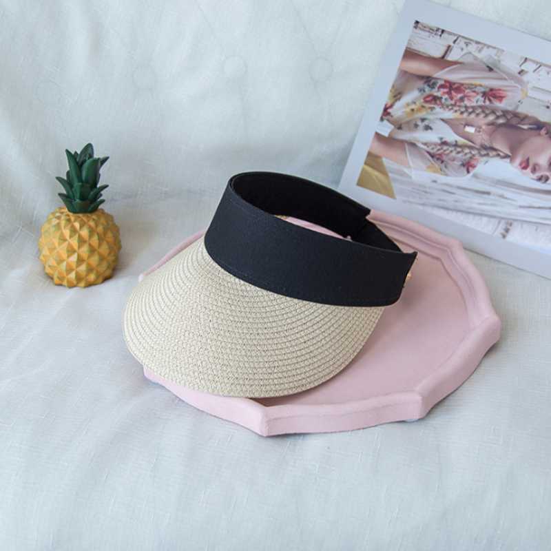 Wide Brim Hats Handmade Straw Sun Empty Top Visor Hat Adjustable With Big Heads Outdoor, Beige
Wide Brim Hats Handmade Straw Sun Empty Top Visor Hat Adjustable With Big Heads Outdoor, Beige
