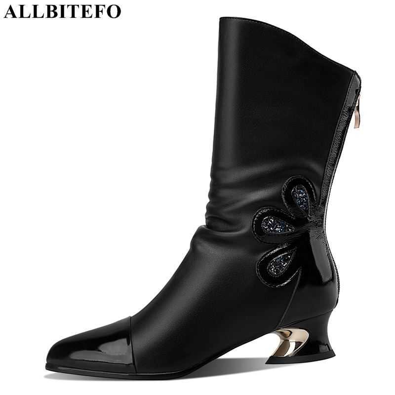 ALLBITEFO natural soft genuine leather women boots winter women heels shoes fashion leisure ankle boots shoes motocycle boots 210611, As picture
ALLBITEFO natural soft genuine leather women boots winter women heels shoes fashion leisure ankle boots shoes motocycle boots 210611, As picture