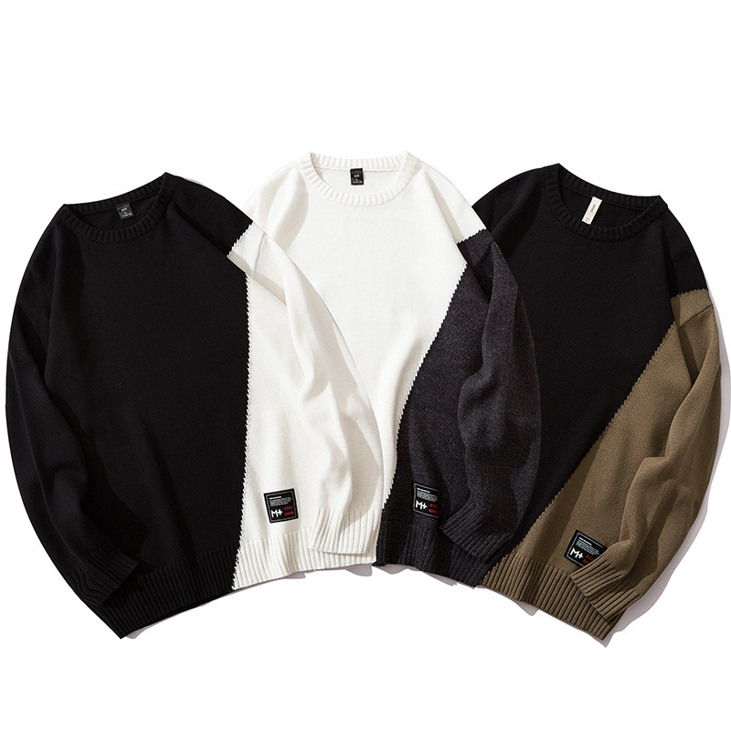 National tide Japanese color-blocking sweater, cotton comfortable pullover, fashion sportswear, long-sleeved hoodie popular, Black
National tide Japanese color-blocking sweater, cotton comfortable pullover, fashion sportswear, long-sleeved hoodie popular, Black