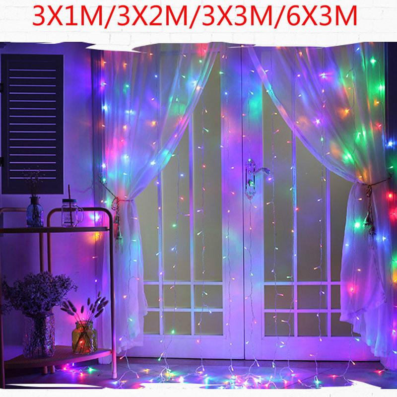 3x1/3x2/3x3/6x3M LED Icicle String Lights Christmas Fairy Lights Outdoor Home Wedding Party Curtain Garden Decoration garland
3x1/3x2/3x3/6x3M LED Icicle String Lights Christmas Fairy Lights Outdoor Home Wedding Party Curtain Garden Decoration garland