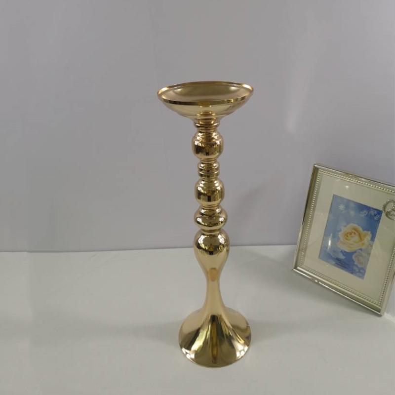 Candle Holders Metal Candlestick Flower Vase Table Centerpiece Event Rack Road Lead Wedding Decor