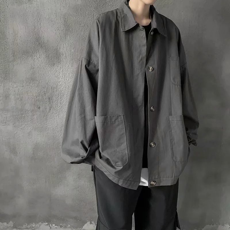 2021 New Men's Fashionable Coats Big Pocket Style Shirt Work Fashion Clothes Hawaiian Deep Grey Shirts Camisa Masculina Nbsv, Dark gray
2021 New Men's Fashionable Coats Big Pocket Style Shirt Work Fashion Clothes Hawaiian Deep Grey Shirts Camisa Masculina Nbsv, Dark gray