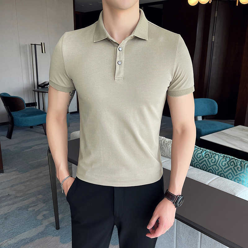 Solid Color POLO Shirts Men Summer Short Sleeve Slim Fit Casual Polo Shirt Cotton Business Street Wear Lapel Tops Male Clothing 210527, Black
Solid Color POLO Shirts Men Summer Short Sleeve Slim Fit Casual Polo Shirt Cotton Business Street Wear Lapel Tops Male Clothing 210527, Black