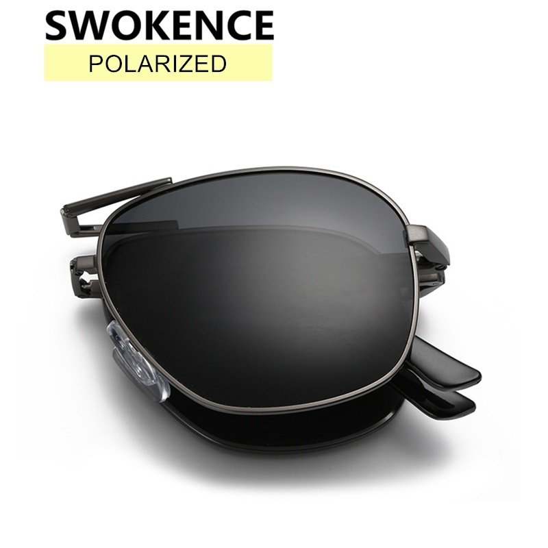 Sunglasses Swokence Upscale Fashion Foldable Polarized Men Women Vintage Portable Folding Metal Frame Sun Glasses with Box Sa06
Sunglasses Swokence Upscale Fashion Foldable Polarized Men Women Vintage Portable Folding Metal Frame Sun Glasses with Box Sa06