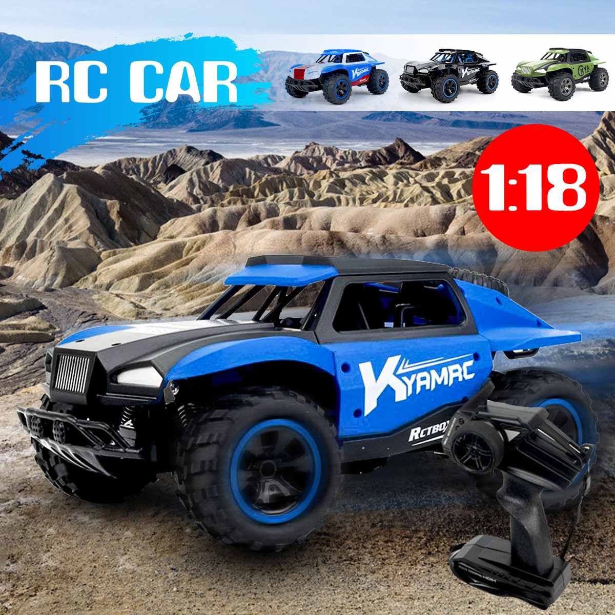 Electric Big Foot RC Car 118 Rock Crawler Remote Control Toy Cars Truck Remote Control Drive Off-Road Toys For Boys Kid Gift
Electric Big Foot RC Car 118 Rock Crawler Remote Control Toy Cars Truck Remote Control Drive Off-Road Toys For Boys Kid Gift