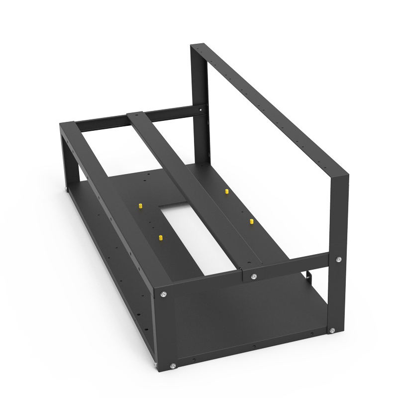 Open Mining Rig Frame Mining ETH/ETC/ZEC Ether Accessories Tools for 6/8/12 GPU Crypto Coin Bitcoin Rack Only New, Black 
Open Mining Rig Frame Mining ETH/ETC/ZEC Ether Accessories Tools for 6/8/12 GPU Crypto Coin Bitcoin Rack Only New, Black
