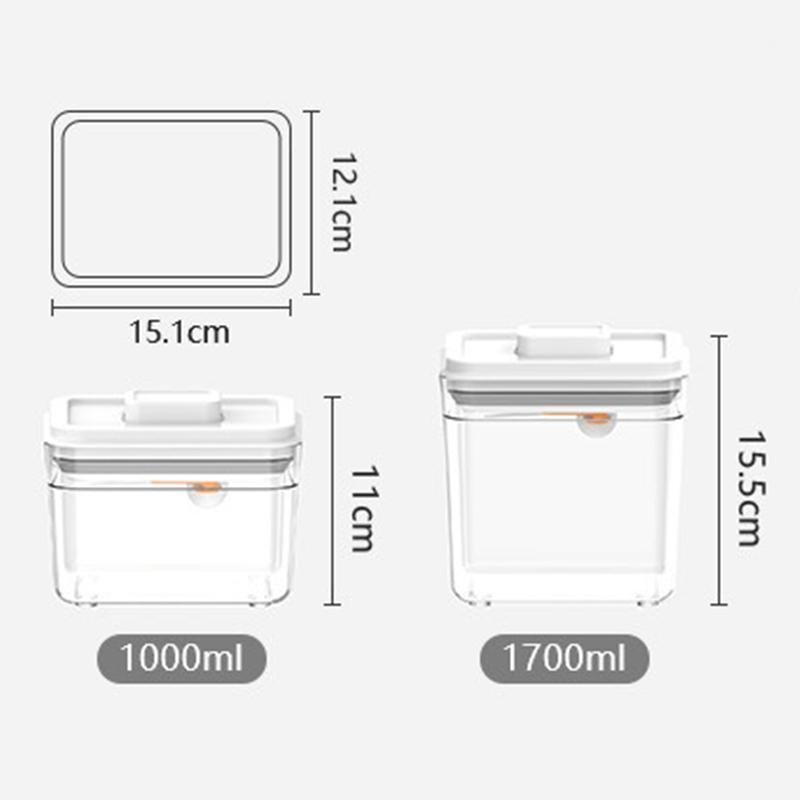 Storage Bottles & Jars Food Container Square Kitchen Box Multigrain Jar Transparent Sealed Easy To Buckle
Storage Bottles & Jars Food Container Square Kitchen Box Multigrain Jar Transparent Sealed Easy To Buckle