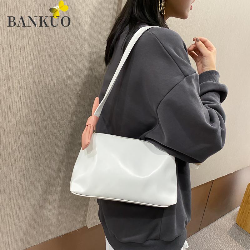 BANKUO Handbags for Women PU Leather Solid Color Zip Shoulder Bags Girl's Bow Crossbody Bag Daily Casual Fashion Handbags Z199, Black
BANKUO Handbags for Women PU Leather Solid Color Zip Shoulder Bags Girl's Bow Crossbody Bag Daily Casual Fashion Handbags Z199, Black