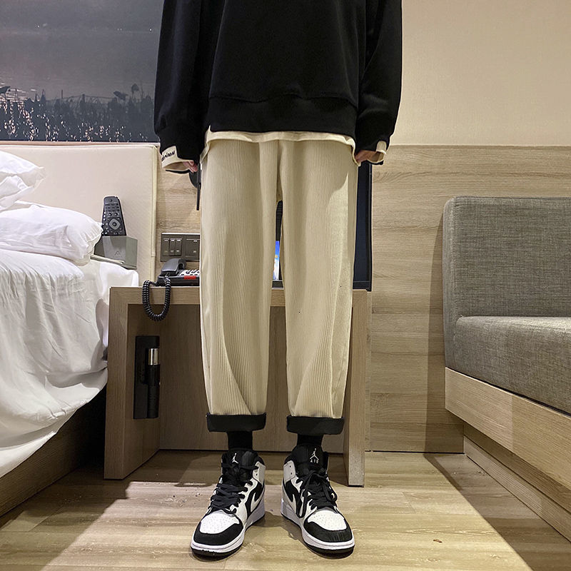 2021 New Men's Corduroy Fabric Casual Thickened in Warm Straight Harem Pants 2-color Streetwear Loose Trousers M-2xl Wp4n, Apricot
2021 New Men's Corduroy Fabric Casual Thickened in Warm Straight Harem Pants 2-color Streetwear Loose Trousers M-2xl Wp4n, Apricot