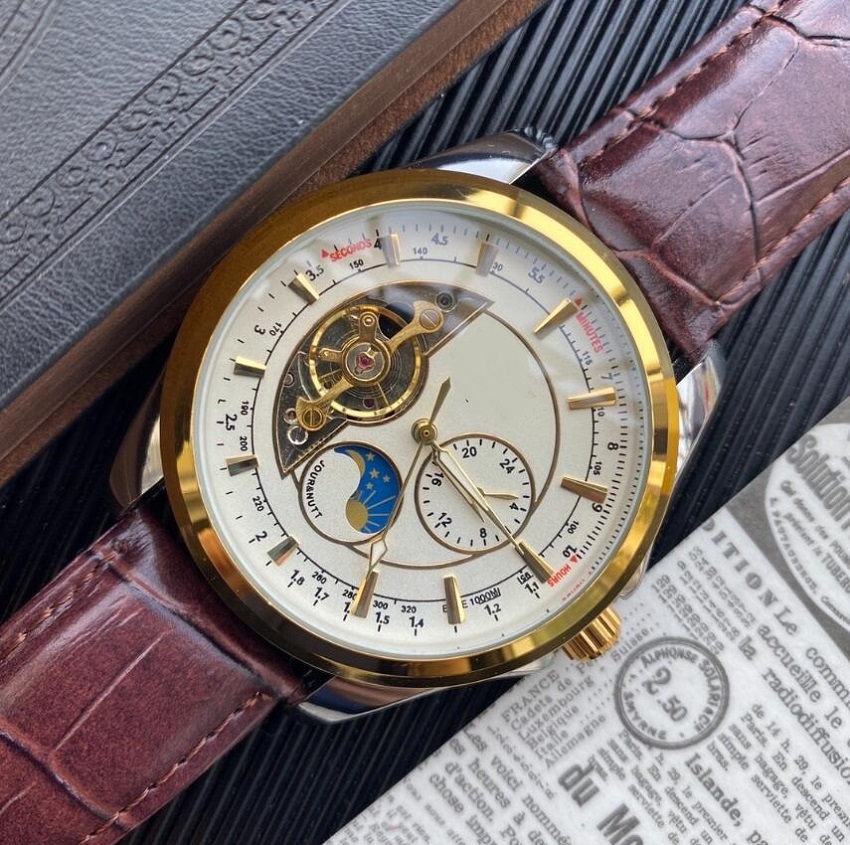 new Top Famous Brand Watch Men Automatic high quality Watch Leather Strap Mens Mechanical Orologio di Lusso Wristwatch, Slivery;brown
new Top Famous Brand Watch Men Automatic high quality Watch Leather Strap Mens Mechanical Orologio di Lusso Wristwatch, Slivery;brown