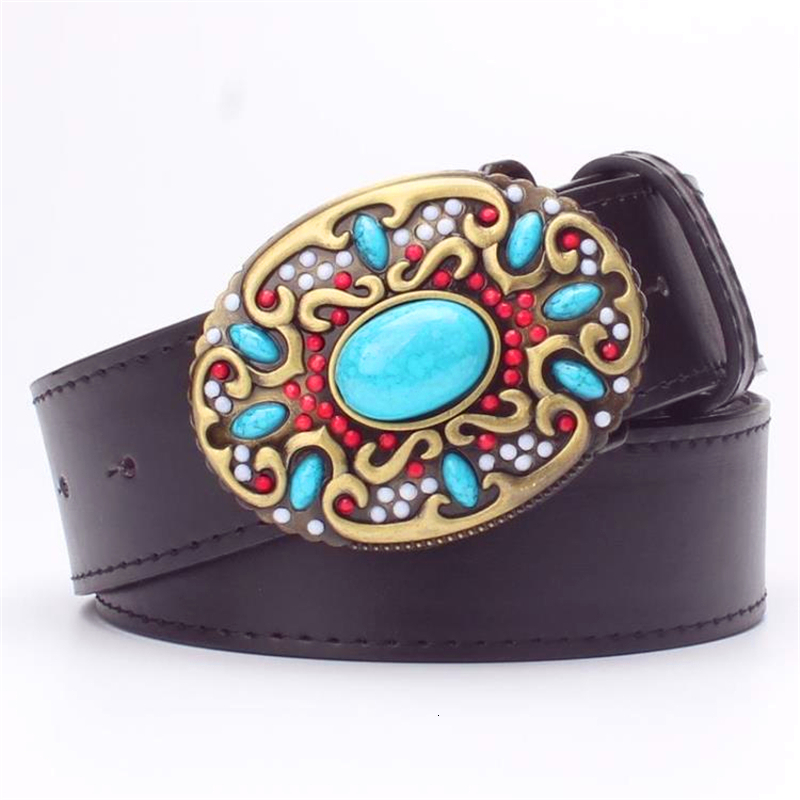 2021 New Fashion Leather Bohemian Style Gemstone Beads Turquoise Stones Belts Arabesque Pattern Metal Belt Gift for Women Rgrl, Black
2021 New Fashion Leather Bohemian Style Gemstone Beads Turquoise Stones Belts Arabesque Pattern Metal Belt Gift for Women Rgrl, Black