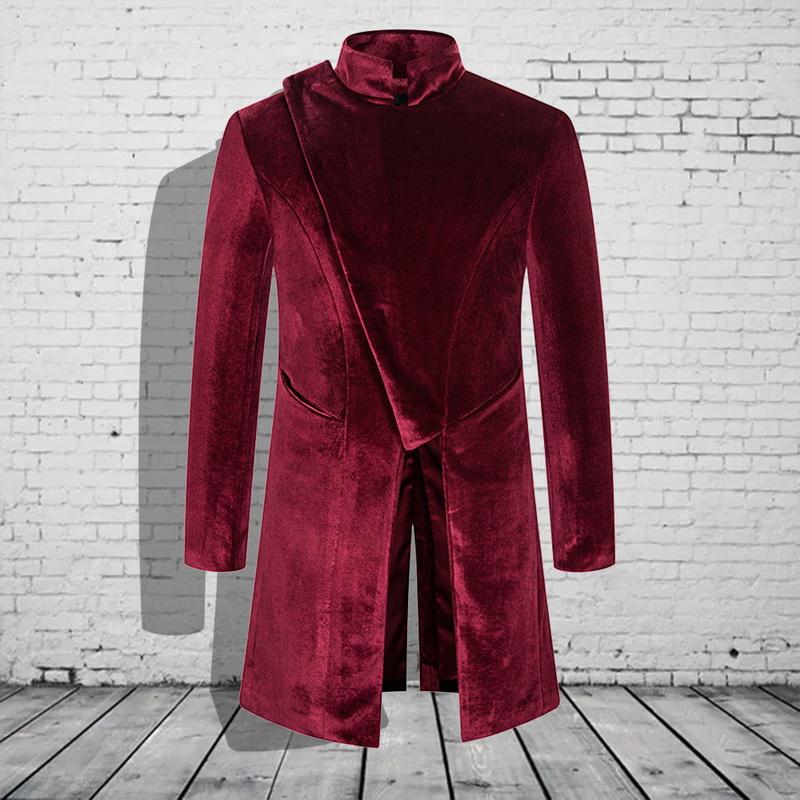 Men' Trench Coats Windbreaker Velvet Costumes Stand Collar Long Coat Autumn Winter Outwear 2021, Black
Men' Trench Coats Windbreaker Velvet Costumes Stand Collar Long Coat Autumn Winter Outwear 2021, Black
