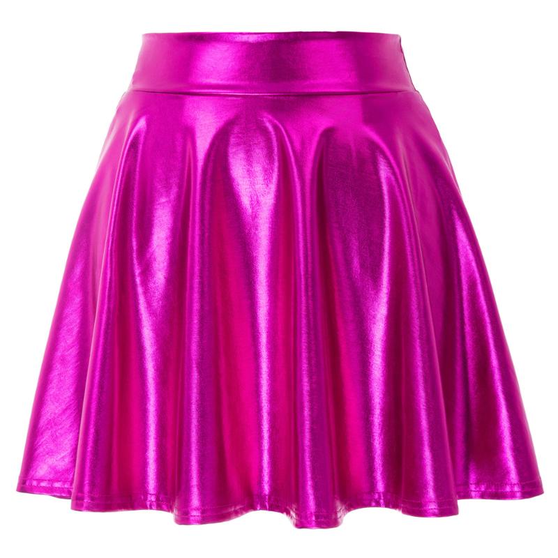 Skirts Womens Ladies High Waist Bodycon Faux Leather Wet Look Flared Skater Mini Skirt, Colorful silver
Skirts Womens Ladies High Waist Bodycon Faux Leather Wet Look Flared Skater Mini Skirt, Colorful silver