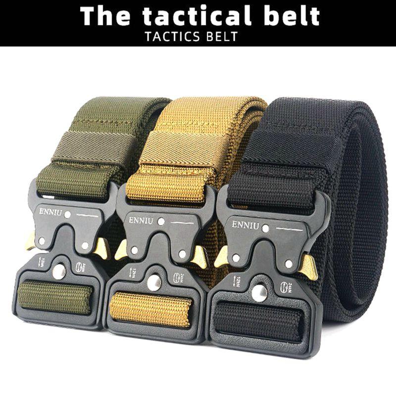 Waist Support Military Tactical Belt Men's Heavy Duty Army Training Security Strap Automatic Metal Buckle Nylon Belts 3.8CM 5.0CM Width, Black;gray
Waist Support Military Tactical Belt Men's Heavy Duty Army Training Security Strap Automatic Metal Buckle Nylon Belts 3.8CM 5.0CM Width, Black;gray