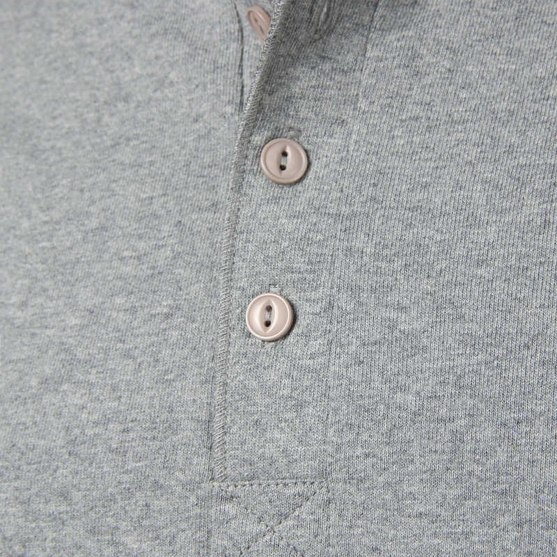 Classic American Casual Heavy Henley T Shirt Men Amekaji Fashion Mens Slim Fit Long Sleeve Tshirt Tee Shirt Homme 210623