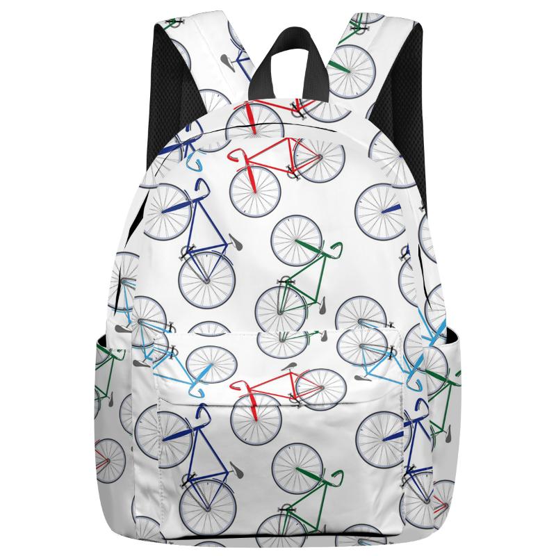 Backpack Boys Girls School Bookbag Colorful Bicycle Casual Travel Simple Men And Women, As pic
Backpack Boys Girls School Bookbag Colorful Bicycle Casual Travel Simple Men And Women, As pic
