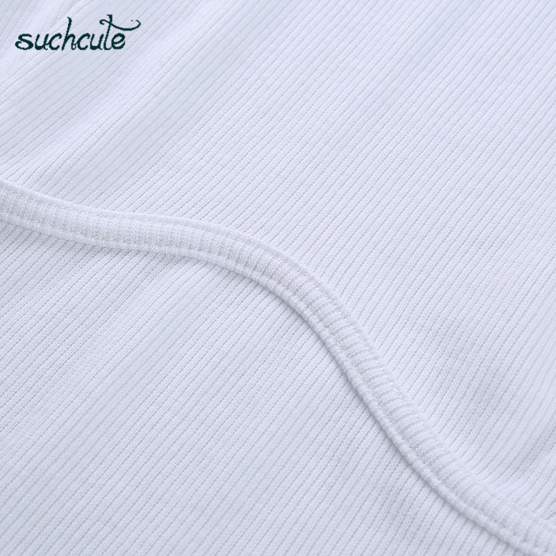 SUCHCUTE Female TShirt Crop Top White Shirt Strap Poleras Mujer De Moda Summer Polera Blanca Hot Casual Korean Style Women T200614