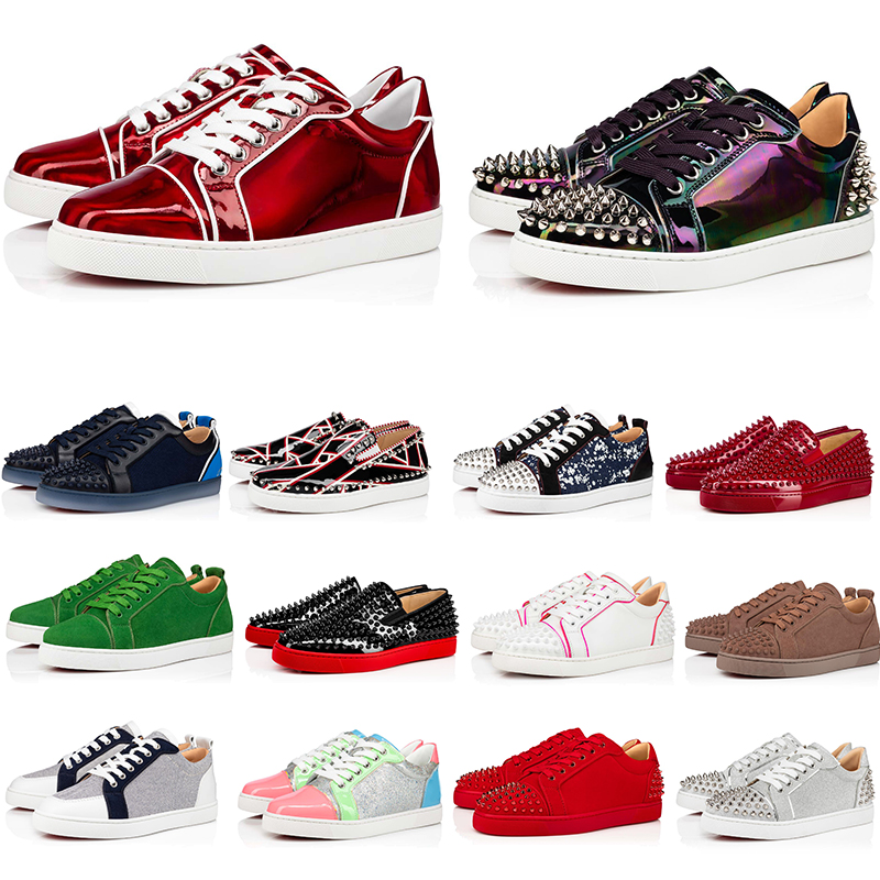 Casual shoe Junior Orlato Spikes Men Flats Red Bottom Shoes Spike Flat Black Calfskin Men's Low Top Sneakers Brand Iconic model size 35
Casual shoe Junior Orlato Spikes Men Flats Red Bottom Shoes Spike Flat Black Calfskin Men's Low Top Sneakers Brand Iconic model size 35