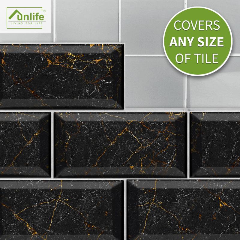 Funlife® Black and gold marble Wall sticker Wallpaper Self-Adhesive Decorative Easy to Clean Bathroom Kitchen Backsplash Floor
Funlife® Black and gold marble Wall sticker Wallpaper Self-Adhesive Decorative Easy to Clean Bathroom Kitchen Backsplash Floor