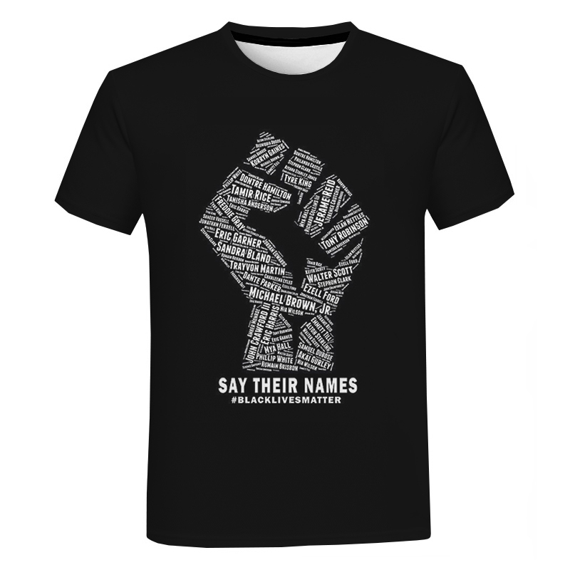 Black Lives Matter 3D Print T Shirt Men Women Fashion Casual Streetwear Tshirt Unisex I Can't Breathe George Floyd T Shirt T200614
