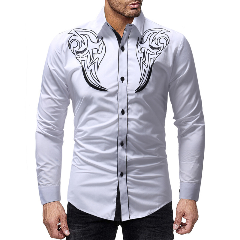 2021 Koszule Autumn Fashion Mens Totem Embroidery Long Sleeve Shirts Men Oversized Casual Man White Slim Shirt 0rr1, Black
2021 Koszule Autumn Fashion Mens Totem Embroidery Long Sleeve Shirts Men Oversized Casual Man White Slim Shirt 0rr1, Black