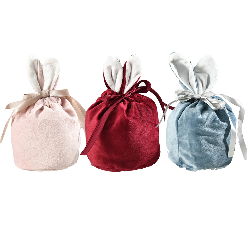 3 Colors Easter Bunny Bucket Favor Velvet Rabbit Ears Basket Drawstring Candy Bag Wedding Jewelry Pouch
3 Colors Easter Bunny Bucket Favor Velvet Rabbit Ears Basket Drawstring Candy Bag Wedding Jewelry Pouch