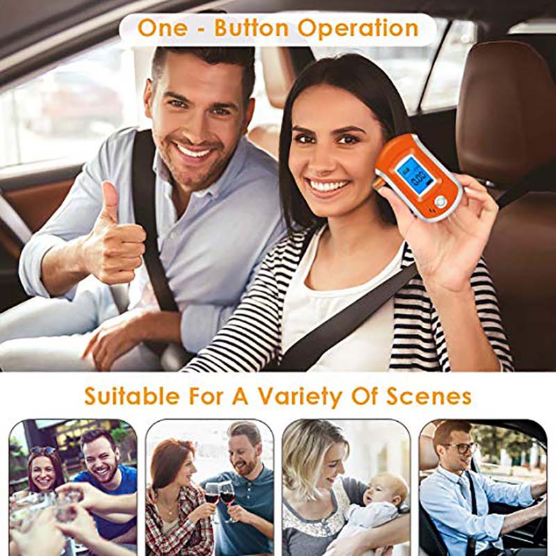 Alcohol Tester Tools Professional Digitals Breathalyzer Breath Analyzer With Large Digital LCD Display 11 Pcs Mouthpieces Alcohols Test Tool