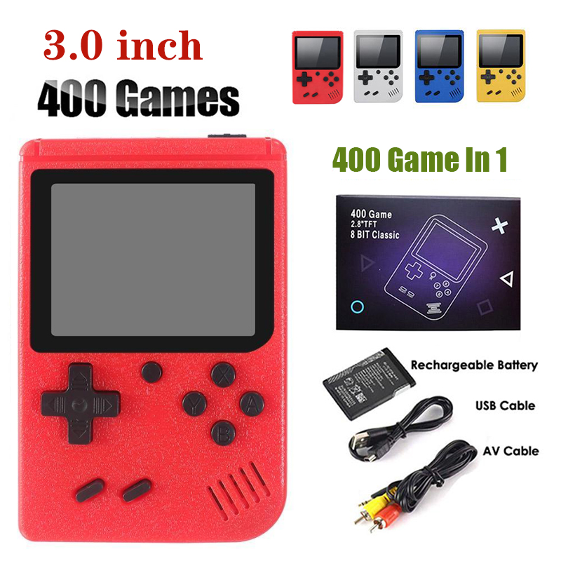 400-in-1 Handheld Video Game Console Retro 8-bit Design 3-inch LCD 400 Classic Games -Supports Two Players AV Output Pocket Gameboy
400-in-1 Handheld Video Game Console Retro 8-bit Design 3-inch LCD 400 Classic Games -Supports Two Players AV Output Pocket Gameboy