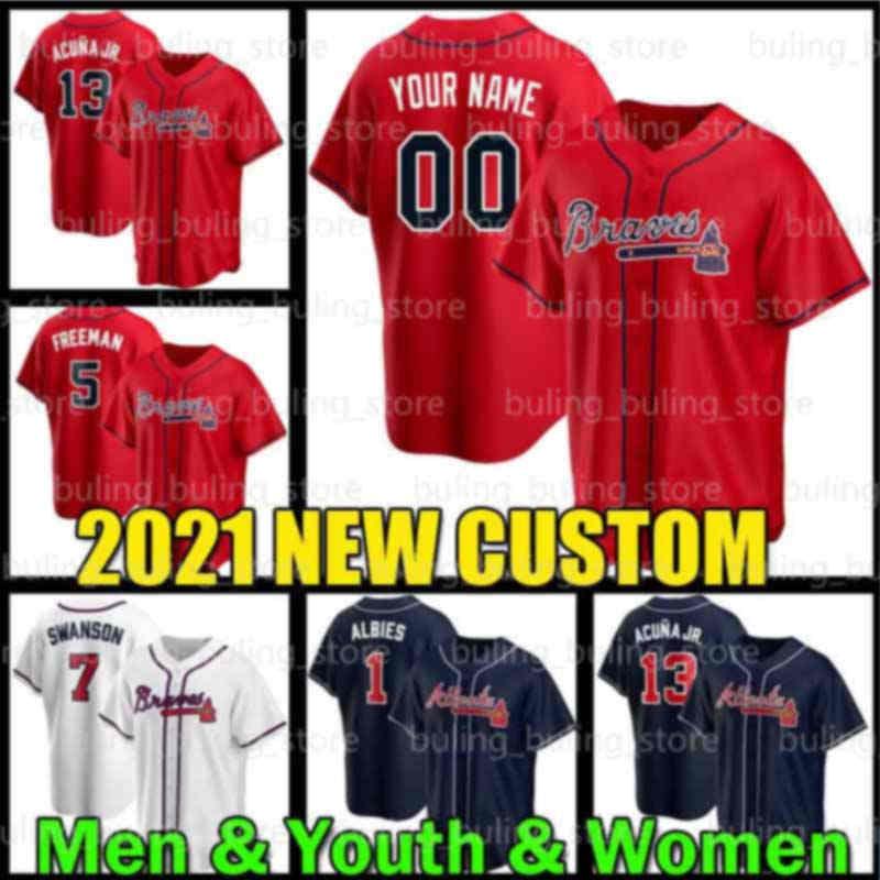 Braves 13 Ronald Acuna Jr. Jersey Custom Atlanta Freddie Freeman Dansby Swanson Ozzie Albies Baseball Dale Murphy Chipper Jones Mike Soroka, Custom women 2021 new cool base(yongshi)
Braves 13 Ronald Acuna Jr. Jersey Custom Atlanta Freddie Freeman Dansby Swanson Ozzie Albies Baseball Dale Murphy Chipper Jones Mike Soroka, Custom women 2021 new cool base(yongshi)