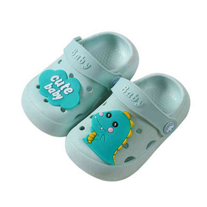 Style Kids Summer Dinosaur Infantil Enfant Children Baby Boy Cute Slipper Toddler Girls Soft Sandals Bebe Clogs G1218