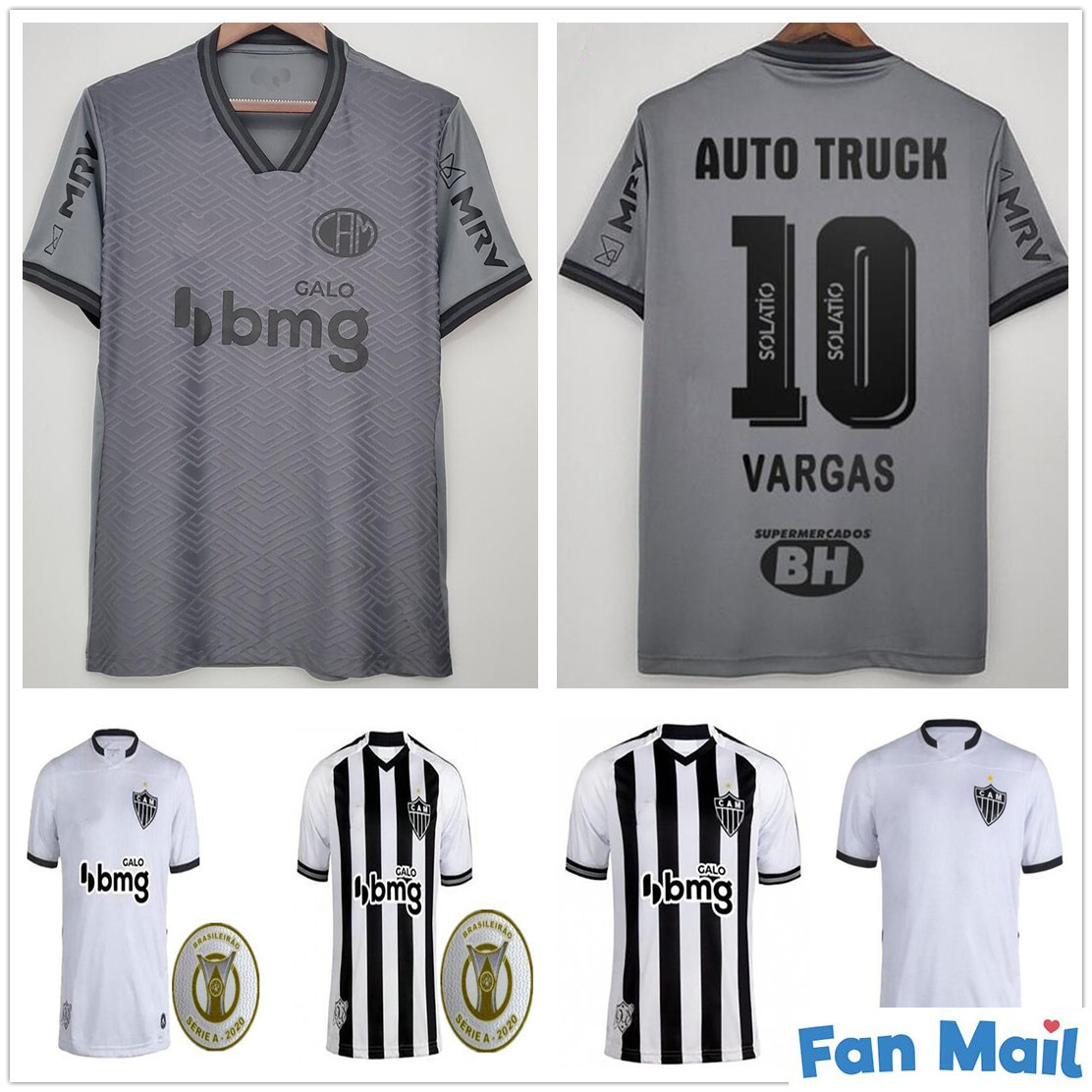 2020 2021 Atletico Mineiro Soccer Jerseys 10 R.OLIVEIRA 9 V.CHARA Custom 20 21 Home Away Third White Black Grey Football Shirt, Black;yellow
2020 2021 Atletico Mineiro Soccer Jerseys 10 R.OLIVEIRA 9 V.CHARA Custom 20 21 Home Away Third White Black Grey Football Shirt, Black;yellow