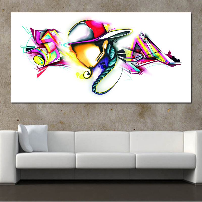 Abstract Painting Bright Color Wall Pictures For Living Room Huge Size Poster Print Canvas Painting No Frame