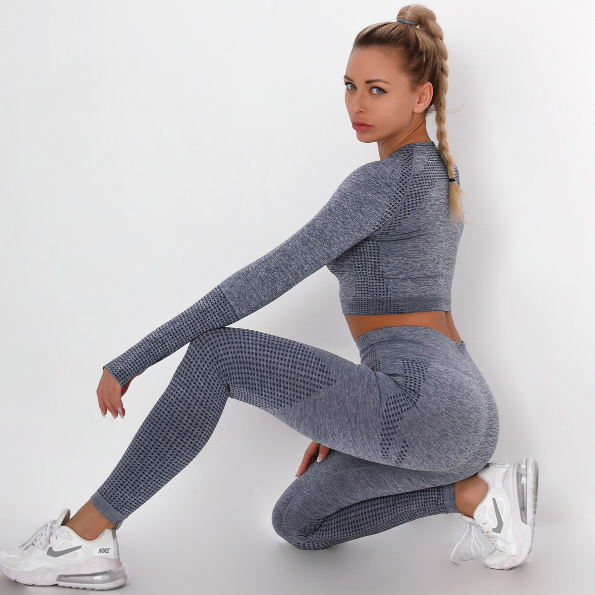 Women's Tracksuits Sportswear Suit Women's Clothing Yoga Bra Fitness Legging Tummy Slimming Pant Kit Sports Sets Outfit Running