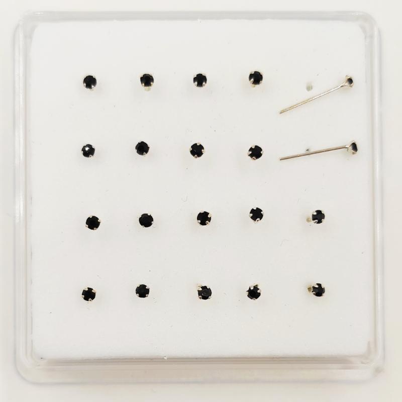 Other 925 Sterling Silver Nose Piercing Tiny Black Crystal Pin Straight Stud Nariz Jewelry 20pcs/pack
Other 925 Sterling Silver Nose Piercing Tiny Black Crystal Pin Straight Stud Nariz Jewelry 20pcs/pack