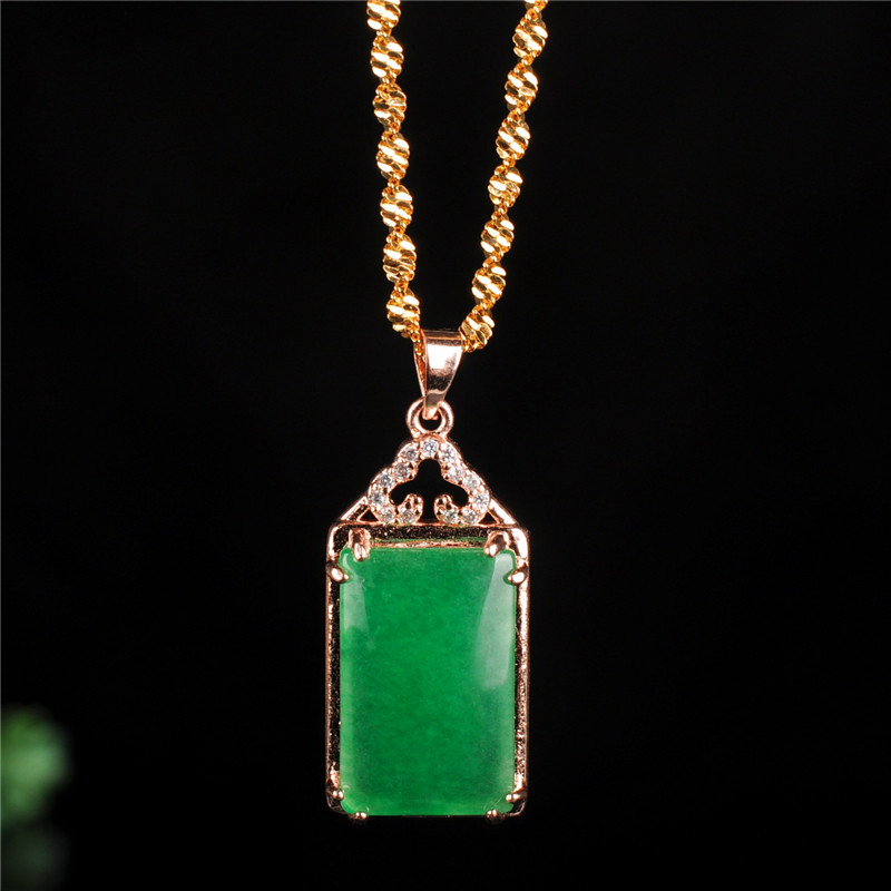 Natural Myanmar green jade pendant with 925 sterling silver rose gold pendants necklaces add chain jade jewelry jade necklace, Red;blue
Natural Myanmar green jade pendant with 925 sterling silver rose gold pendants necklaces add chain jade jewelry jade necklace, Red;blue