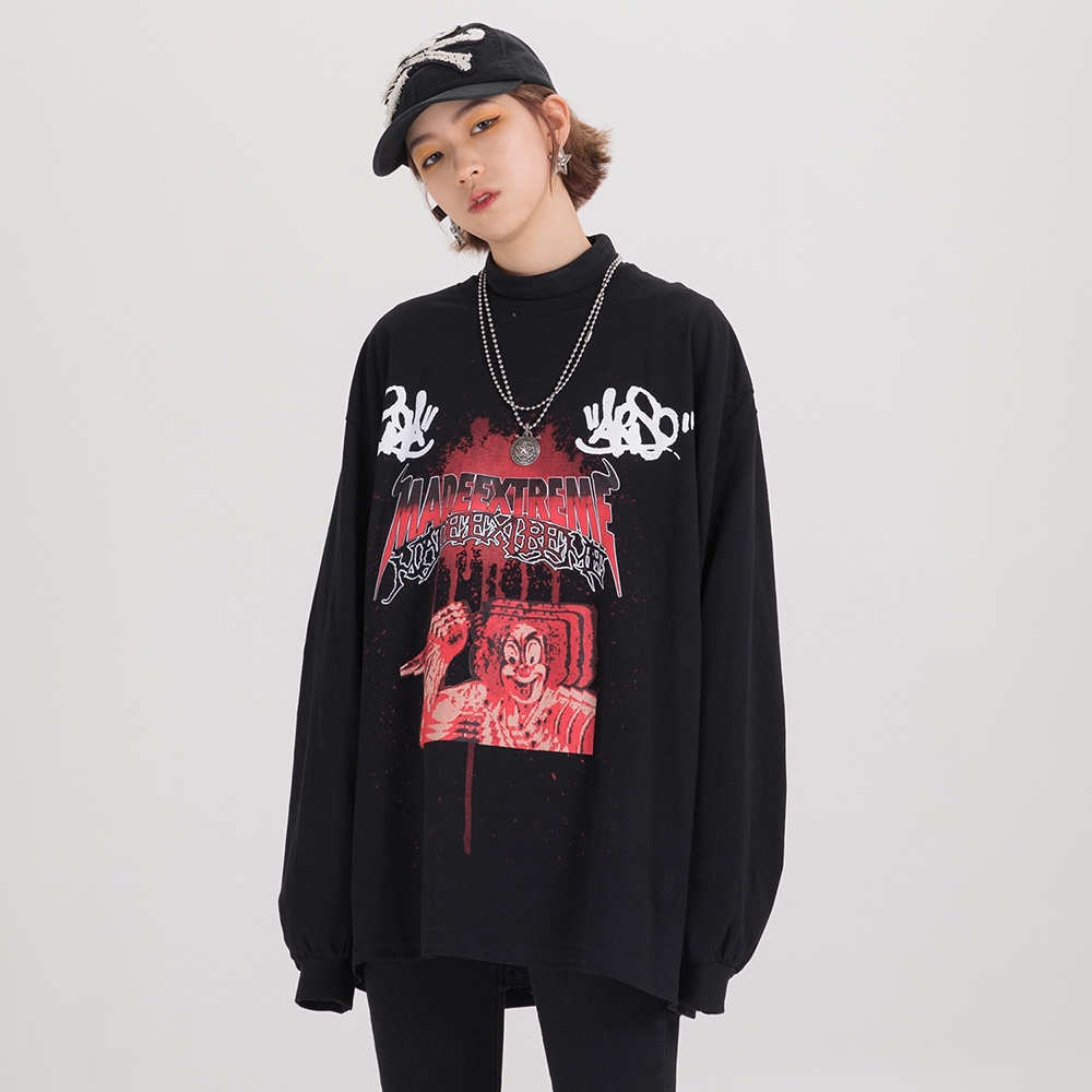 2021 Horror Joker Punk Goth Clothes Oversized Sloth Tshirt Gothic Graphic Shirt Tees Women Streetwear New Spring Fashion Yph1, Gray
2021 Horror Joker Punk Goth Clothes Oversized Sloth Tshirt Gothic Graphic Shirt Tees Women Streetwear New Spring Fashion Yph1, Gray