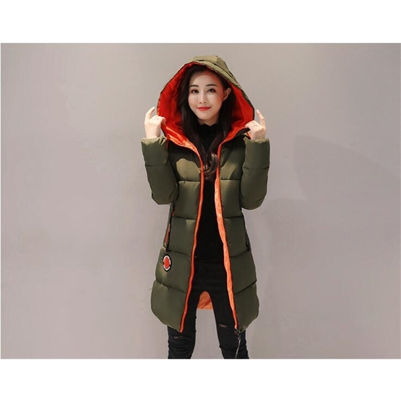 Parka femmes nouveau hiver doudoune femmes manteau Long vtements capuche femme Parka pais coton rembourr femme de base 210819